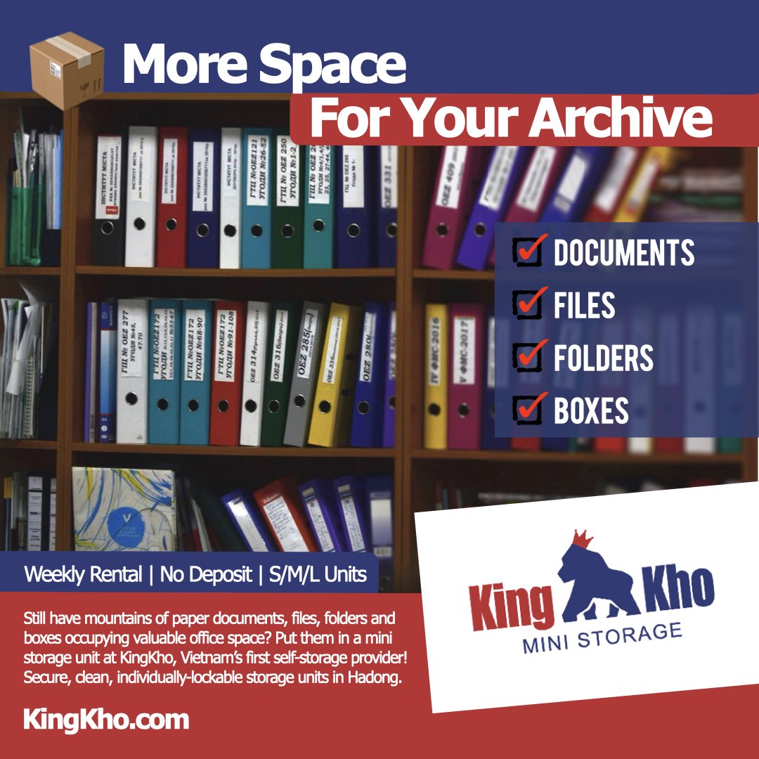 Put Document Archive into Mini Storage cho thue kho mini