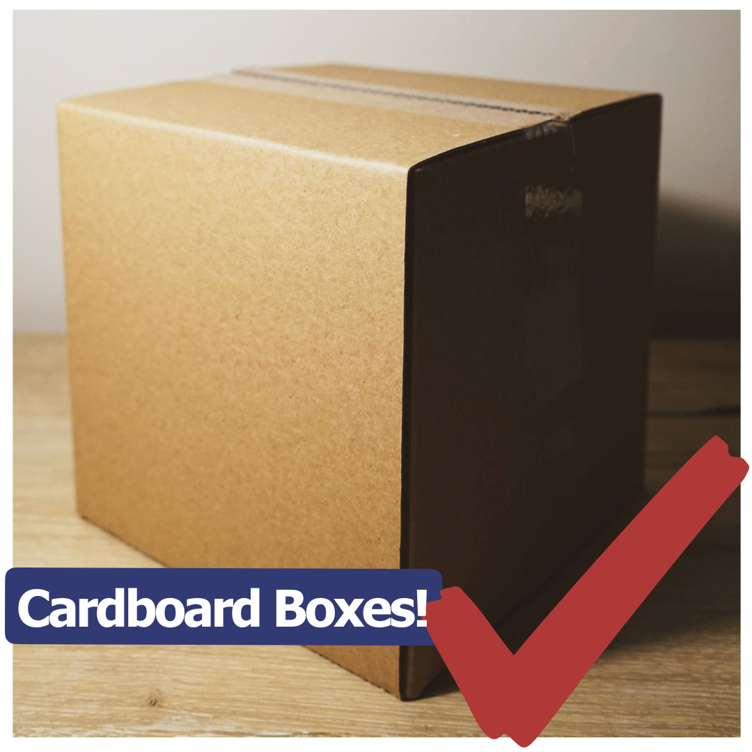 cardboard boxes self storage